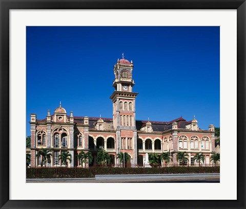 Framed Buildings in St James, Port of Spain, Trinidad, Caribbean Print