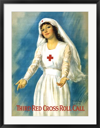Framed Third Red Cross Roll Call Print