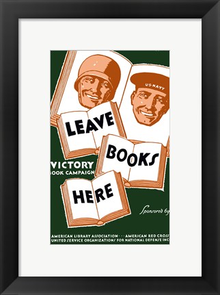 Framed Victory Book Campaign Print