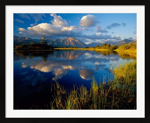 Framed Maskinonge Lake, Wateron Lakes National Park, Alberta, Canada Print