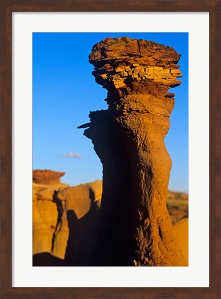Framed Sandstone rock, Dinosaur Provincial Park, Alberta Print