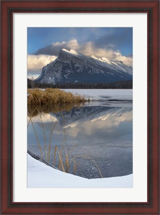 Framed Mount Rundle, Vermillion Lake, Banff NP, Alberta Print