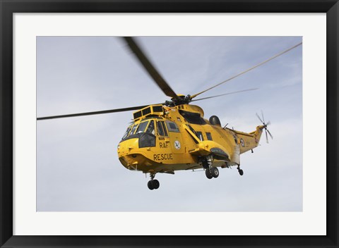 Framed Westland WS-61 Sea King helicopter of the Royal Air Force Print