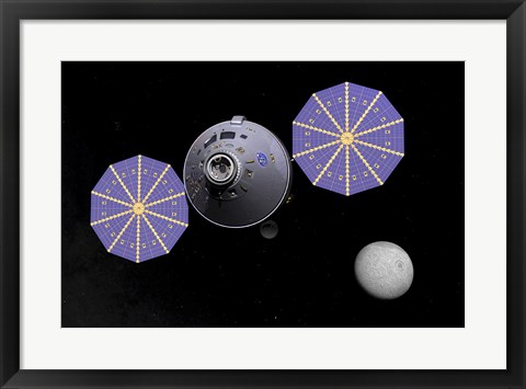 Framed Artist&#39;s concept of the next generation Deep Space Vehicle&#39;s command module Print