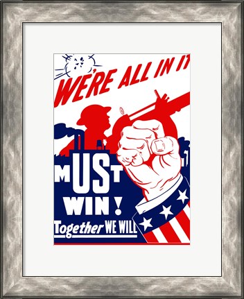 Framed We&#39;re All In It Print