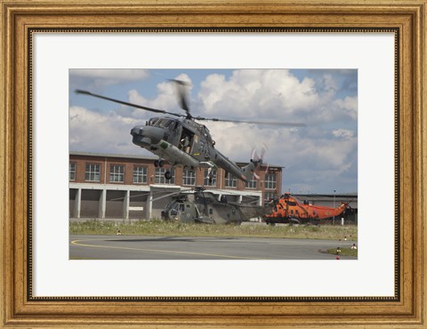 Framed Sea Lynx and Sea King Helicopters of the German Navy Print