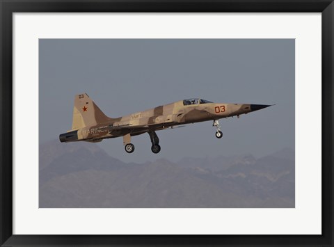 Framed F-5N Aggressor Aircraft of the US Marine Corps Print