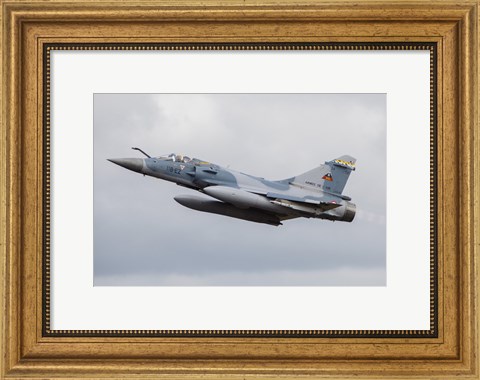 Framed French Air Force Mirage 2000C Fighter Jet Print