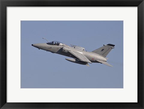 Framed Italian Air Force AMX Aircraft Taking Off Print