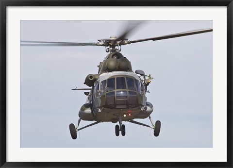 Framed Czech Air Force Mi-171 Hip Helicopter Print