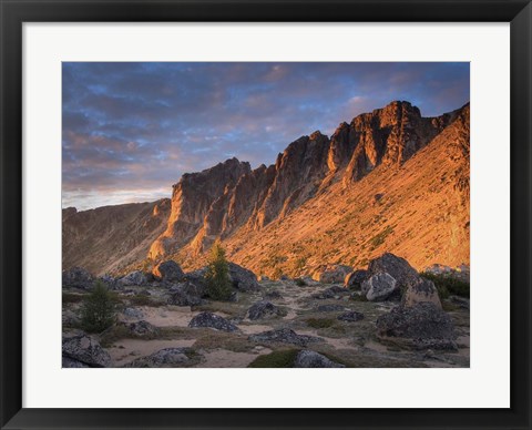 Framed British Columbia, Mt Grimface, Cathedral Park Print