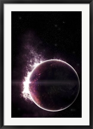 Framed Artist&#39;s Concept of a Completely Ethereal Planet Print