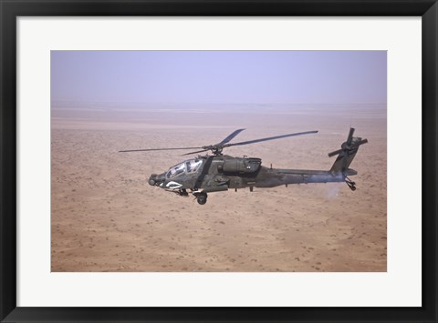 Framed AH-64D Apache Longbow Print