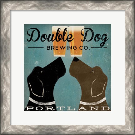 Framed Double Dog Brewing Co. Print