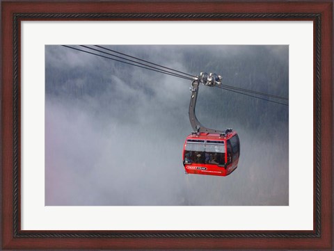 Framed British Columbia, Whistler, Skiing Gondola Print