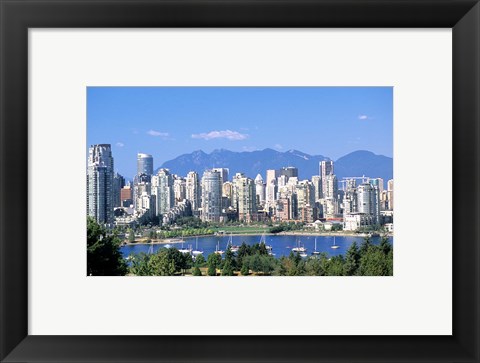 Framed Vancouver Waterfront, British Columbia, Canada Print