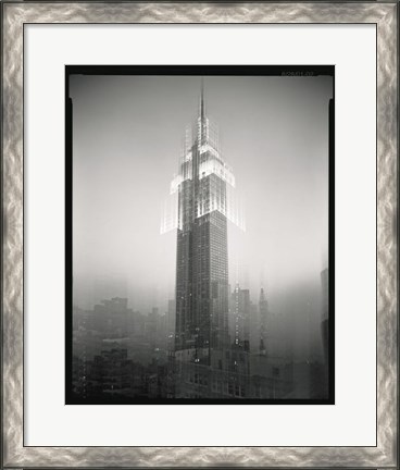 Framed Empire State Building Motion Landscape #2 Print