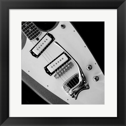 Framed Classic Guitar Detail VI Print