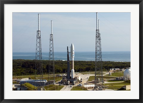 Framed Atlas V-551 Launch Vehicle at Cape Canaveral Air Force Station in Florida Print