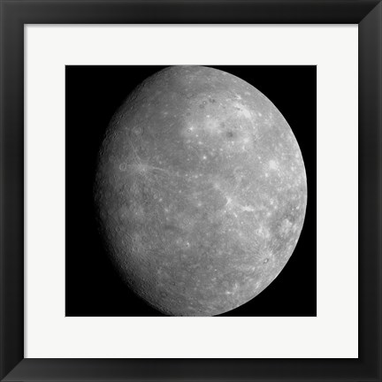 Framed Planet Mercury 1 Print