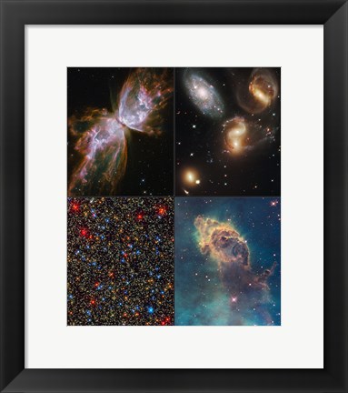 Framed Hubble Servicing Mission 4 Early Release Observations Print