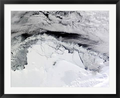 Framed Shackleton Ice Shelf, Antarctica Print