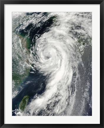 Framed Tropical Storm Dianmu Print