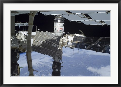 Framed Russian Orbital Segment of the International Space Station Print