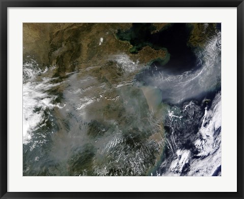 Framed Haze across the North China Plain Print