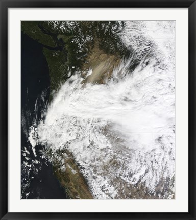 Framed Dust Storm in Eastern Washington, USA Print