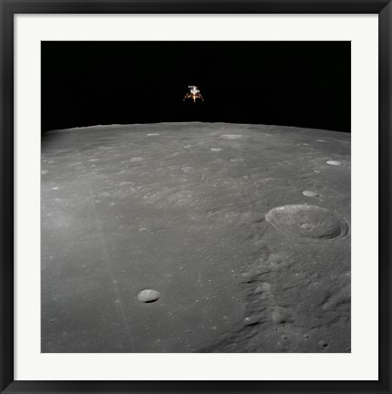 Framed Apollo 12 Lunar Module Intrepid is set in a Lunar Landing Configuration Print