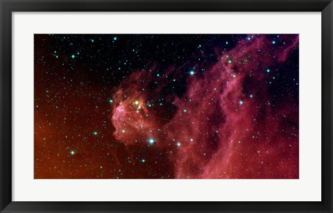 Framed Young Stars Emerge from Orion&#39;s Head Print