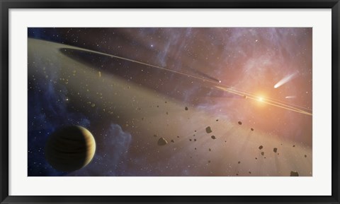 Framed Planetary System Epsilon Eridani Print