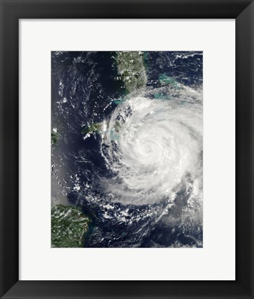 Framed Hurricane Ike over Cuba, Jamaica, and the Bahamas Print
