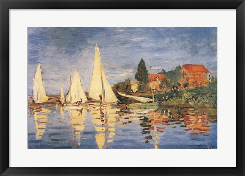 Framed Regatta at Argenteuil Print