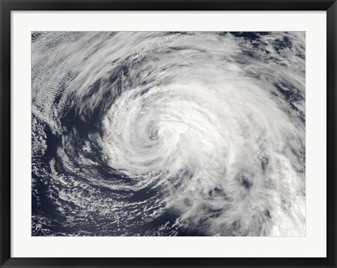 Framed Tropical Storm Ele in the Central Pacific Print