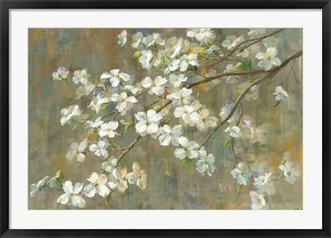 Framed Dogwood in Spring Print