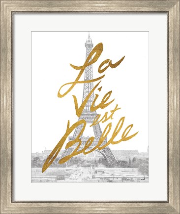 Framed Gilded Paris Print