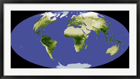 Framed Normalized Difference Vegetation Index Print