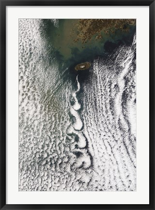 Framed Cloud Vortices off Cheju Do, South Korea Print