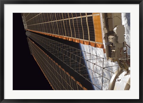 Framed Solar Array Wing on the International Space Station Print