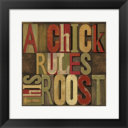 Framed Printers Block Rules This Roost I Print