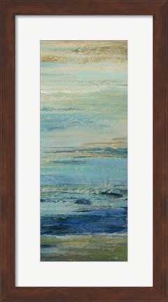 Framed Blue Indigo Panel II Print