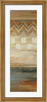 Framed Siena Geometric Panel II Print