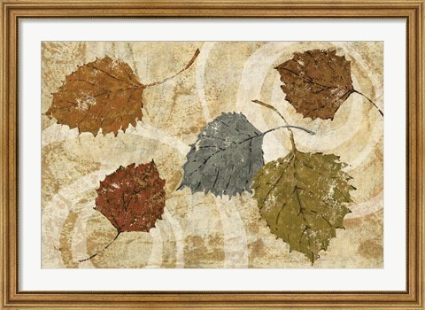 Framed Golden Autumn Landscape Print