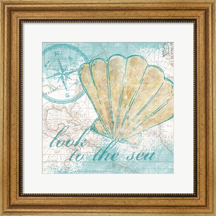 Framed Look to the Sea I Print