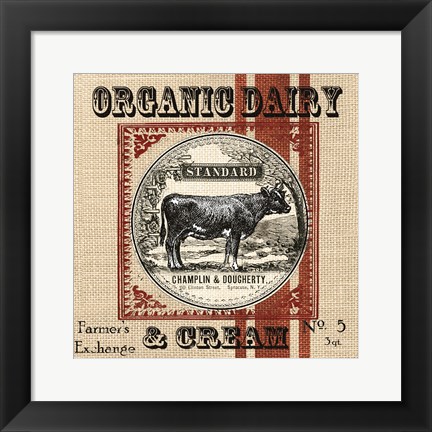 Framed Organic Farm III Print