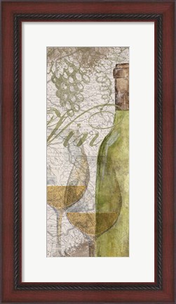 Framed Vino and Vin Panel II Print