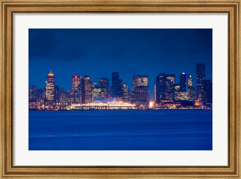 Framed City view form North Vancouver, British Columbia, Canada Print