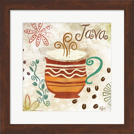 Framed Colorful Coffee II Print